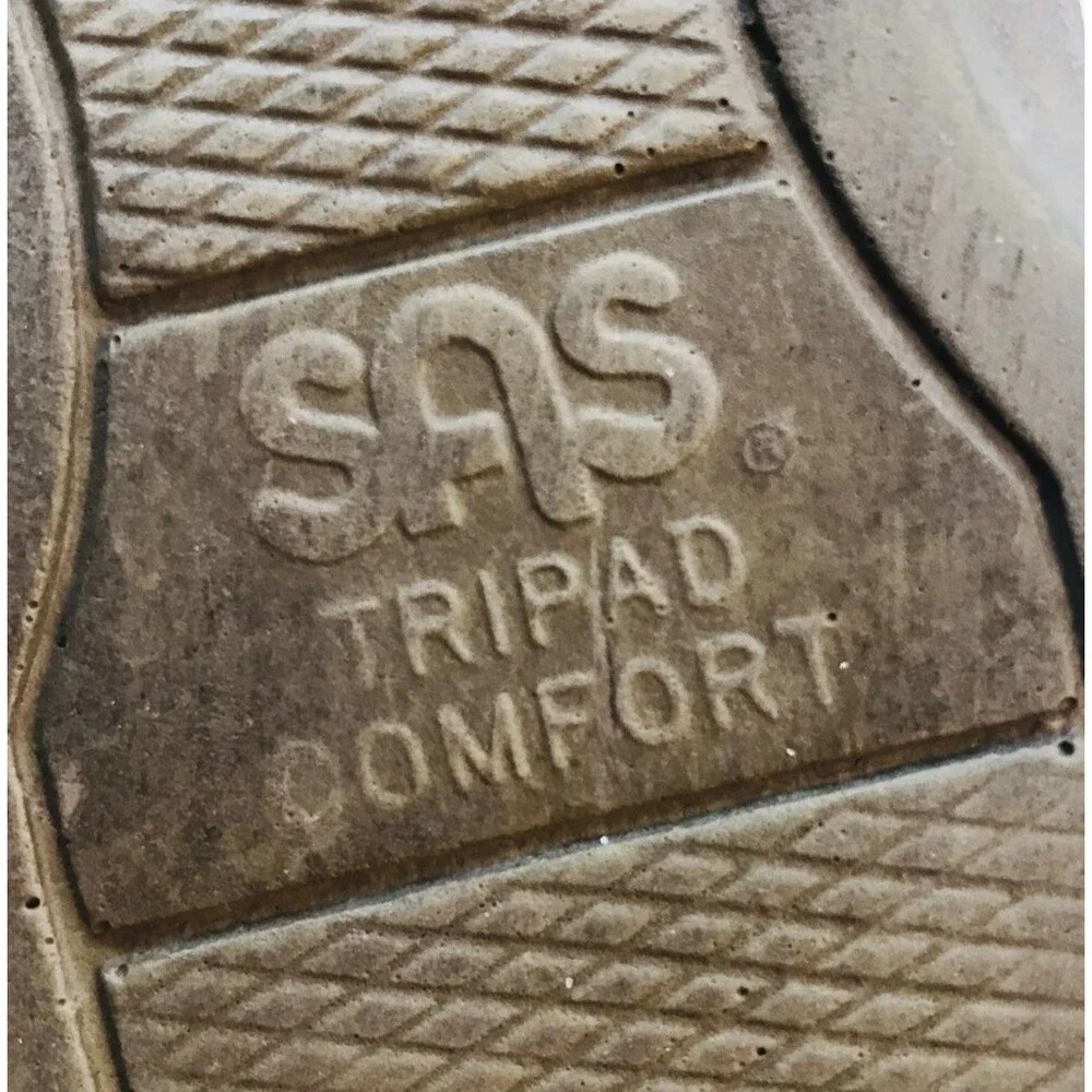 SAS Whisper TriPad Comfort Shoes Women's 5.5M Lace Up Leather Walking Sneakers